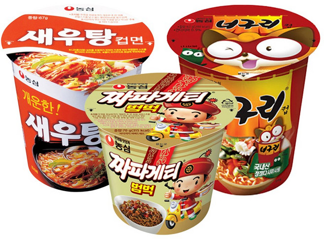 농심 소컵 너구리x6컵+새우탕x6컵+짜파게티 범벅x6컵, 18개