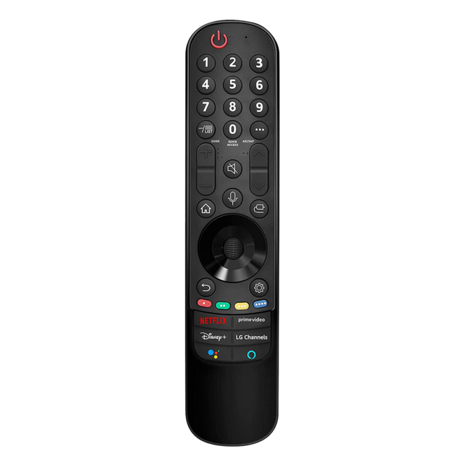 LG용 MR21GA - LG UHD OLED QNED NanoCell 4K 8K 스마트 TV용 포인터 교체 기능이 있는 리모컨, 검은색, 1개