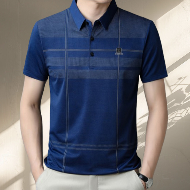 코엑티 중년 남성 여름 쿨소재 카라 반팔티