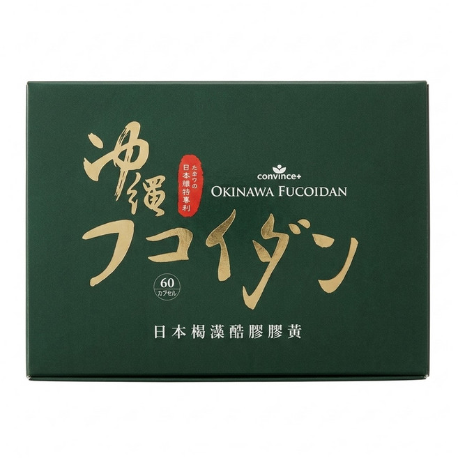 convince 沖繩褐藻醣膠膠囊, 1個, 日本褐藻醣膠膠囊 60錠, 60顆
