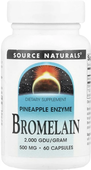 새해 첫좋은선물 Source Naturals 브로멜라인 500mg 캡슐 60정 제대로 할인합니다, SourceNaturals브로멜라인500mg캡슐60정, 1개 - 쿠팡
