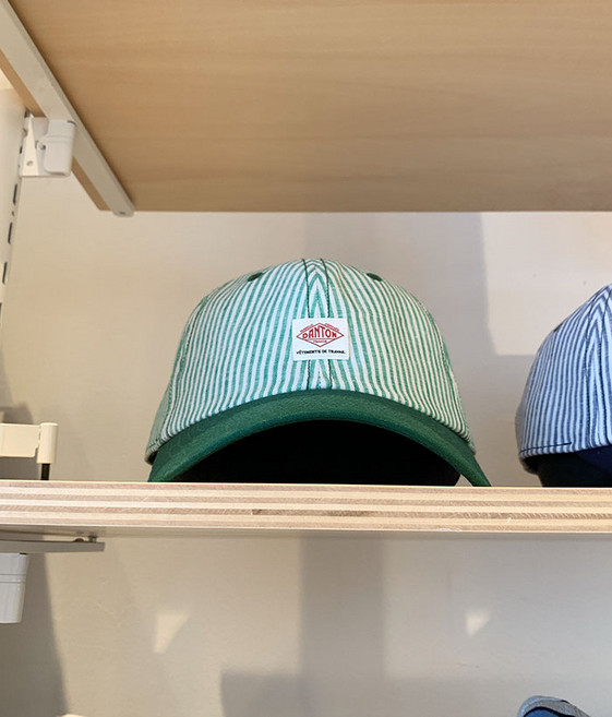 DANTON × BEAMS 투톤 스트라이프 Cap (3컬러)