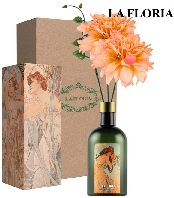 라플로리아 꽃 디퓨저, 1개, 500ml, S3. 제주 동백 향/B3. 달리아L12/오렌지