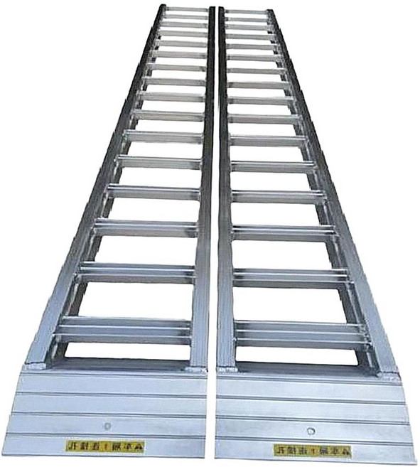 전동 계단 운반차 궤도형 리프트 중량물 상하차기, 1.8m 폭40cm 하중6톤 2개