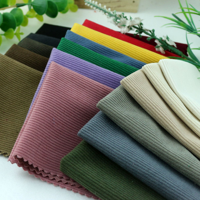 [동대문원단]스판골덴 FW 16골 잔골 스웨이드 느낌 부드러운 터치감, 블랙