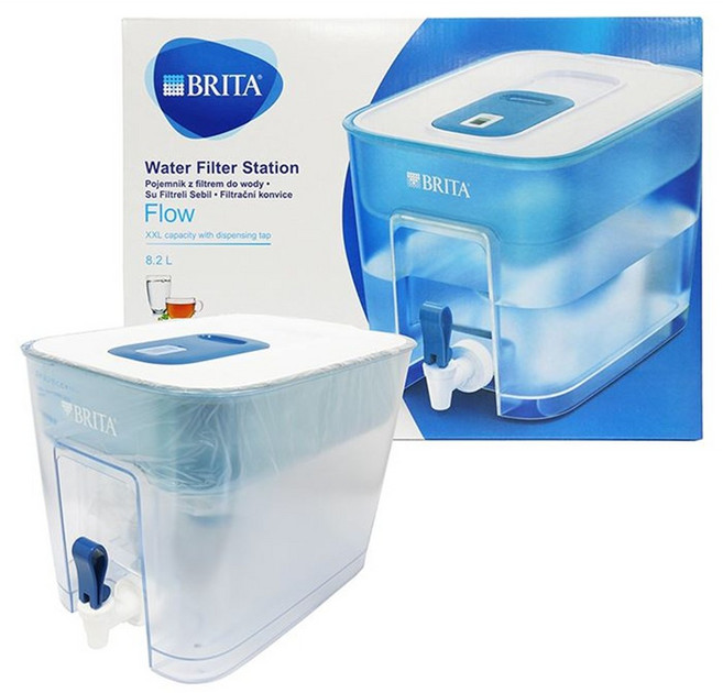 브리타 정수기 플로우 8.2L+필터1개 맥스트라 대용량 대형 VL-1002, 단품