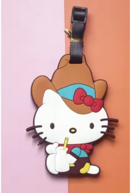 헬로키티 캐리어네임택 러기지택 수화물이름표