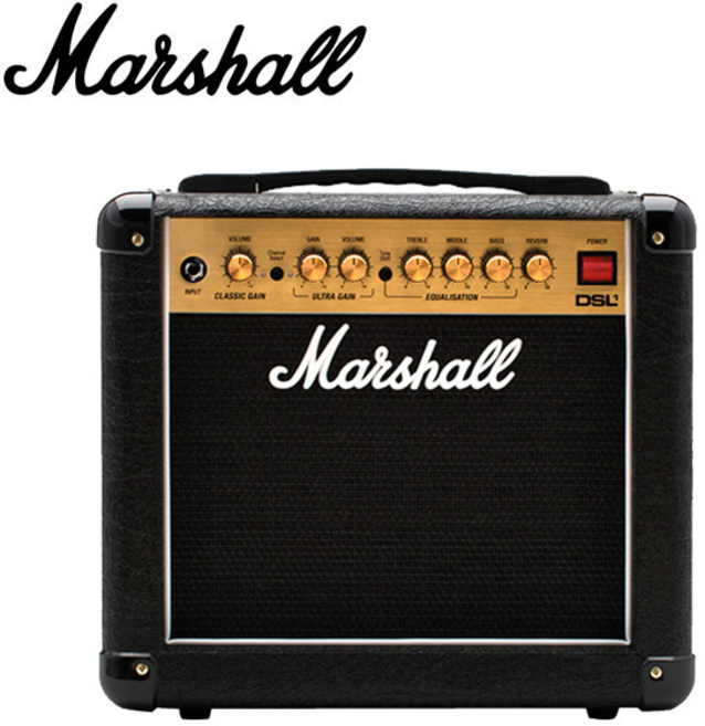 마샬 DSL1CR 1W 진공관 콤보앰프, 블랙, 1개