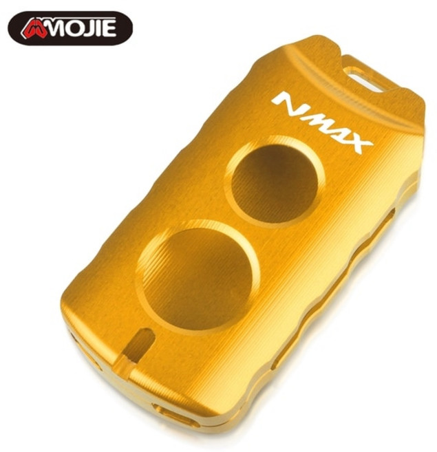 원격 키 쉘 YAMAHA XMAX X-MAX 400 NVX AEROX QBIX 125 155 250 300 케이스 커버, [18] gold NMAX LOGO, 1개