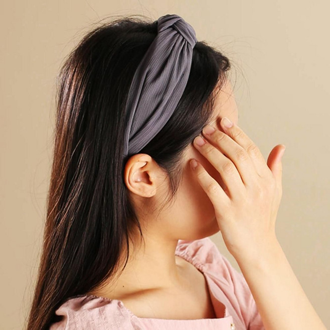 귀안아픈 머리띠 세안 운동 그레이 헤어밴드 여자 LWFHFKKM