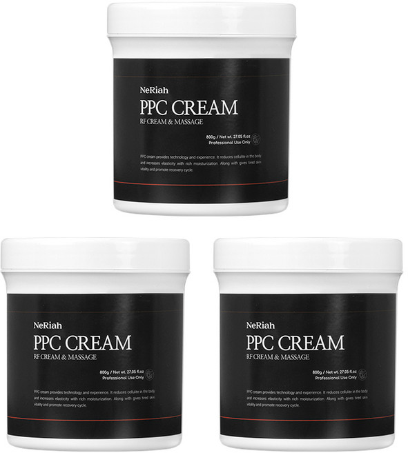 네리아 셀룰라이트 PPC 크림 800g 3개묶음 고주파 발열 뱃살 버닝 마사지젤 바디 슬리밍 지방크림 비만크림 - 한국, 3개