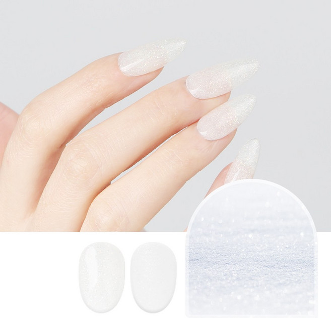 [지오네일재료] 젤로젤로 글로우듀 시럽글리터젤 6종, 1개, 10g, JJ-57 스노우글래스