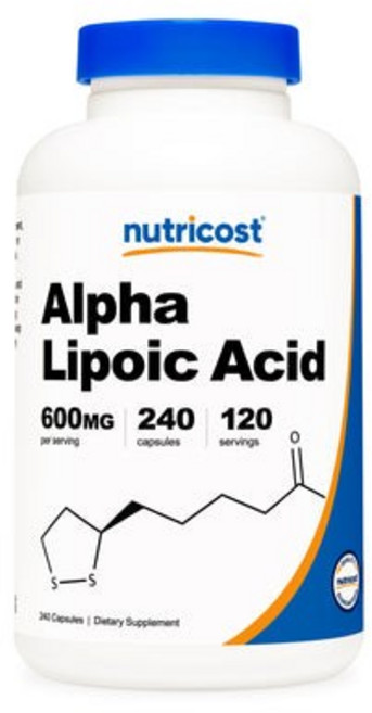 [4병] 뉴트리코스트 대용량 알파리포산 600mg 240캡슐 효과 보충제 치옥타시드, 240정, 4개