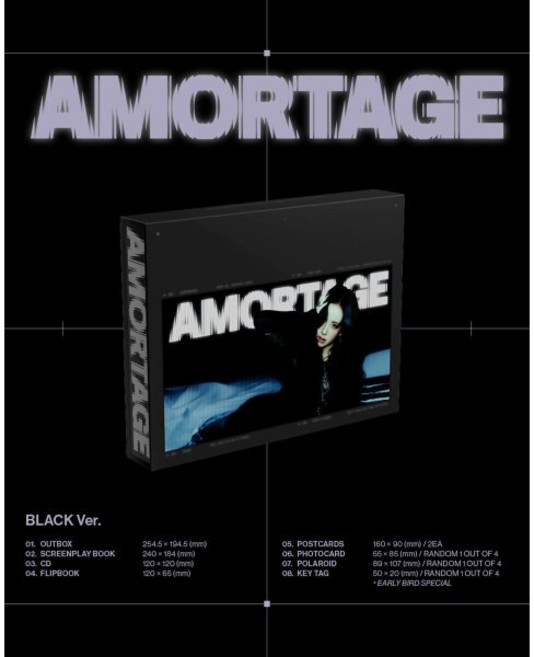 [CD] 지수 (JISOO) - JISOO Mini Album [AMORTAGE] EXCLUSIVE EDITION [BLACK Ver.] : *[종료] YE...