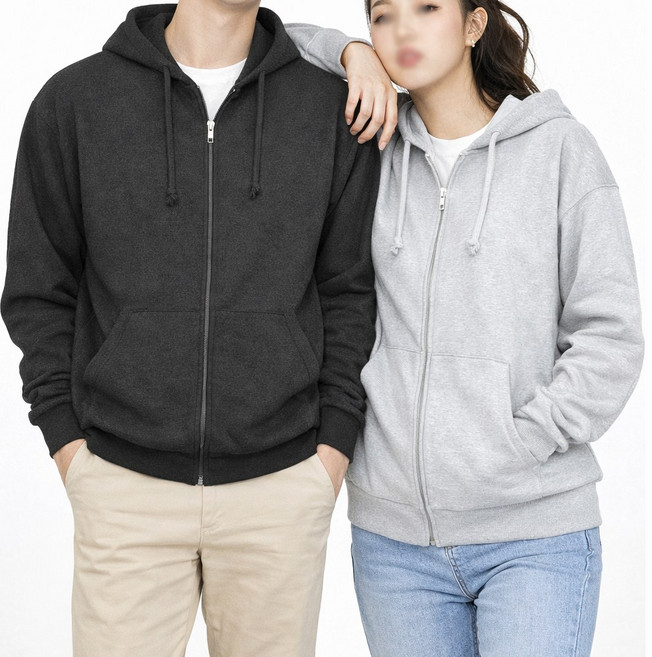 에버리스 [국산] 지퍼 특양면 기모 [후드집업] f9095 단체복 커플