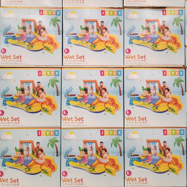 인텍스 공룡 슬라이드풀 튜브 수영장 풀장 물놀이, 1개