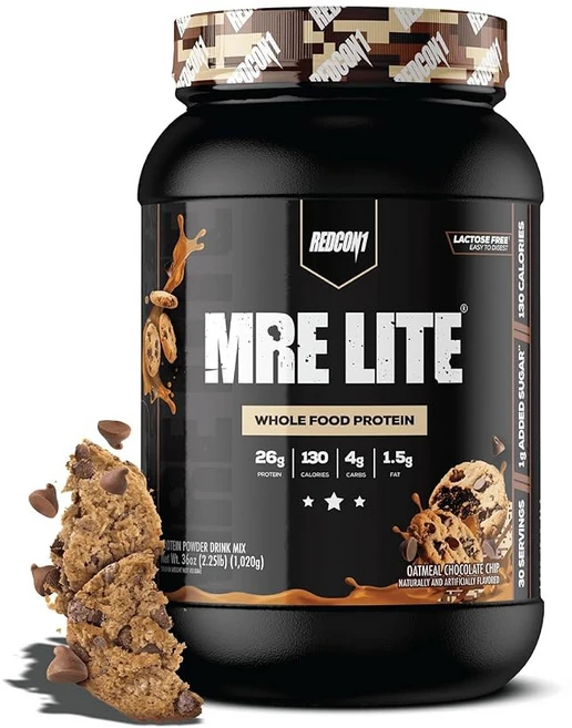 레드콘1 MRE 라이트 단백질 파우더 바닐라 밀크셰이크 - 동물성 블렌드로 유당 프리 및 설탕, 7 Oatmeal Chocolate Chip - 30, 1, 945g - 쿠팡