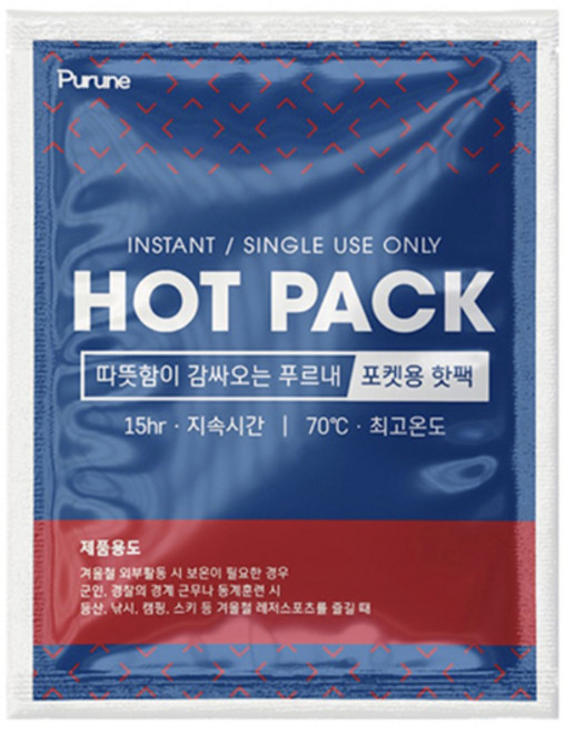 푸르내 포켓용 핫팩 80g, 9개