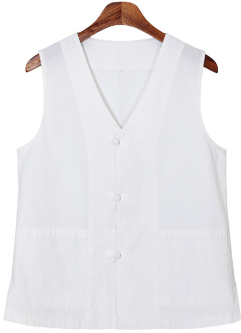 20수 핀턱 생활한복 조끼