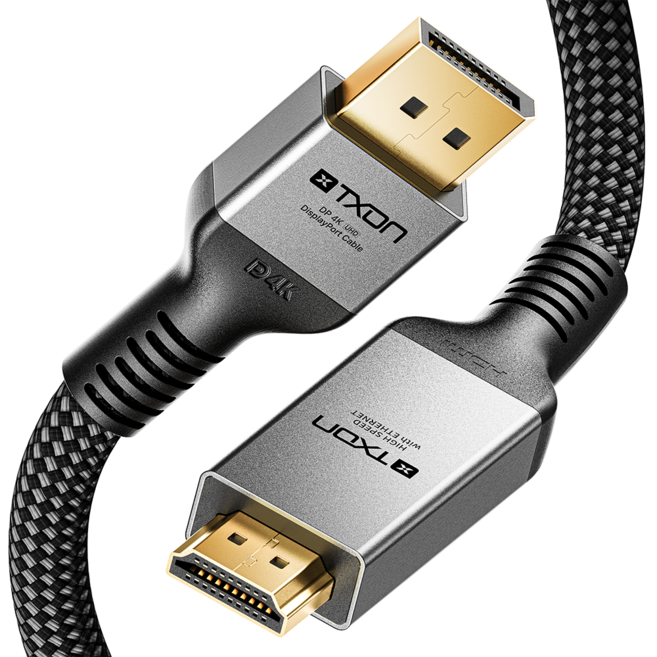 티엑스온 DP to HDMI 케이블, 1개, 1m