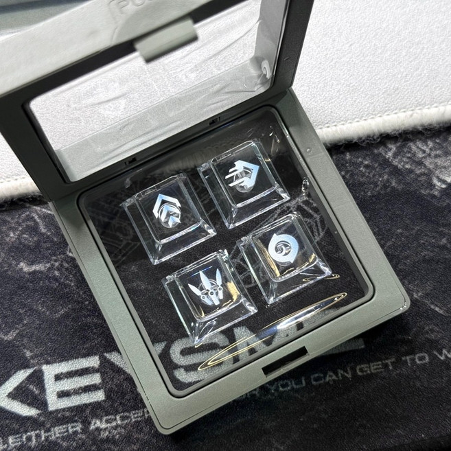 발로란트 스킬 반투명 크리스탈 키보드 키캡 데스크테리어 인테리어 장식 꾸미기 제트 레이나 선물