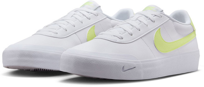 나이키 코트 샷 화이트 옐로우 흰색 노란 노랑 남성용 스니커즈 운동화 캔버스화 단화 신발