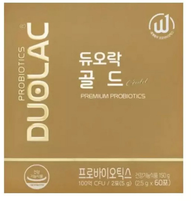 듀오락골드 유산균 프로바이오틱스 두오락 노인 분말 가루 60포 MJ, 1개