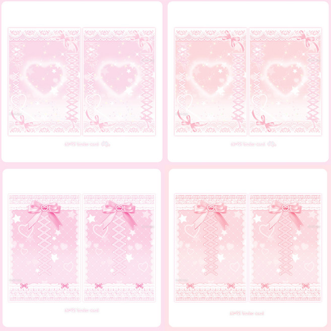 [벨벳STORE] 바인더대지 프릴발레 80장 포카뒷대지 포카대지 바인더 뒷대지