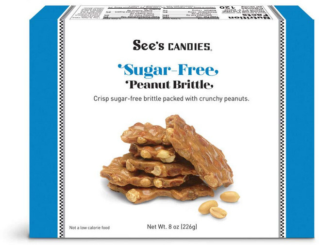 See's candy 씨즈캔디 피넛브리틀 슈가프리 226g, 1개