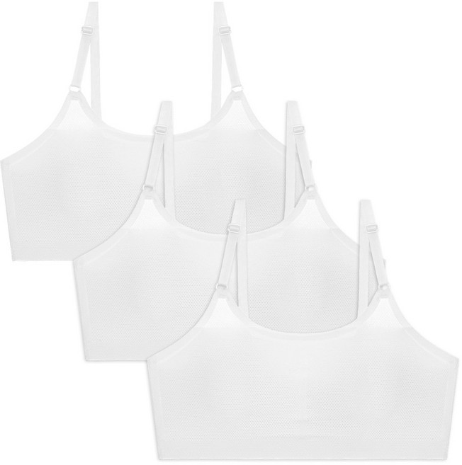 엘라운지 심리스 메쉬 스트링 브라탑 3매