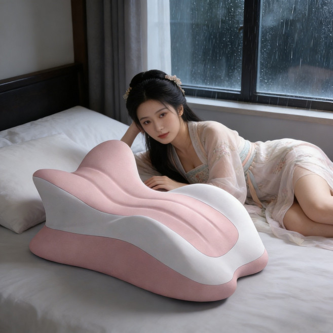 抬高墊 靜脈曲張墊腳 躺枕 靠枕 枕頭 加高 抱枕, 粉灰拼色