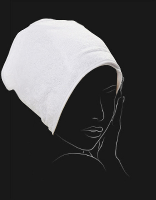 AWC 요들 사각터번 국산 면 100% 화이트, 1개