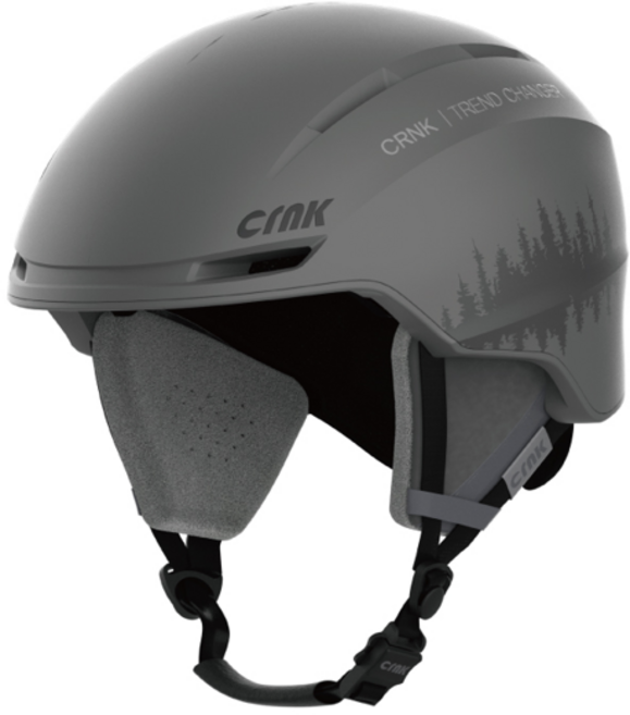 크랭크 스카디 오리지날 스키 스노우보드 헬멧, 그래픽 그레이, 1개