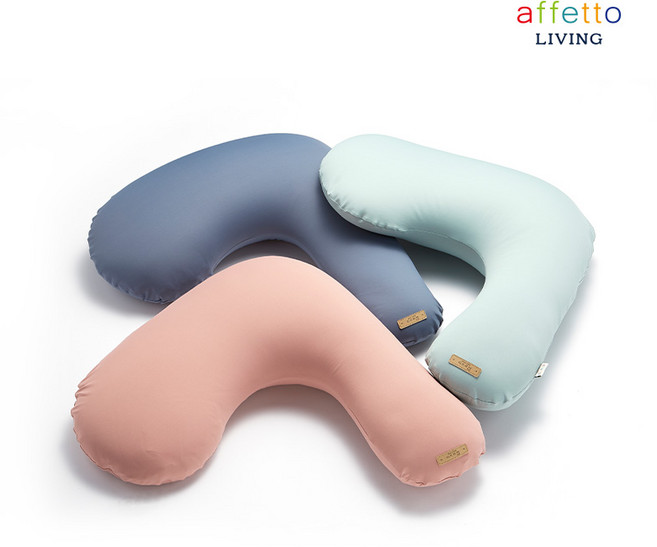 아페토 L자형 사계절 비즈 바디필로우 커버분리, 민트