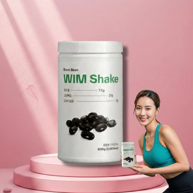 저당 저탄수 고단백 윔쉐이크 검은콩 대용량, 1개, 800g - 쿠팡