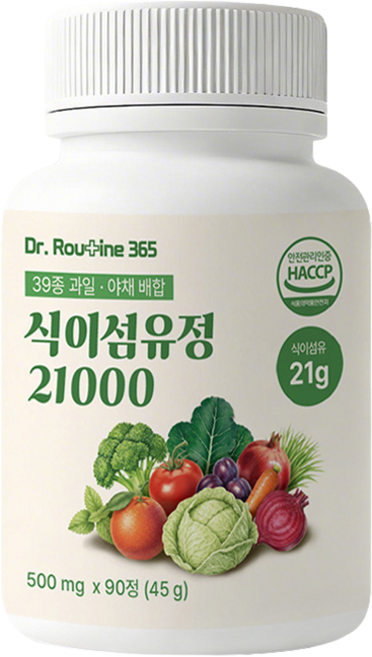 닥터루틴365 3개월분 식이섬유 정 21g 식약청인증, 1개, 90정