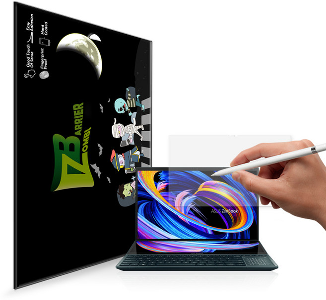 에이수스 젠북 프로 듀오15 OLED 저반사종이질감 필름, 1개
