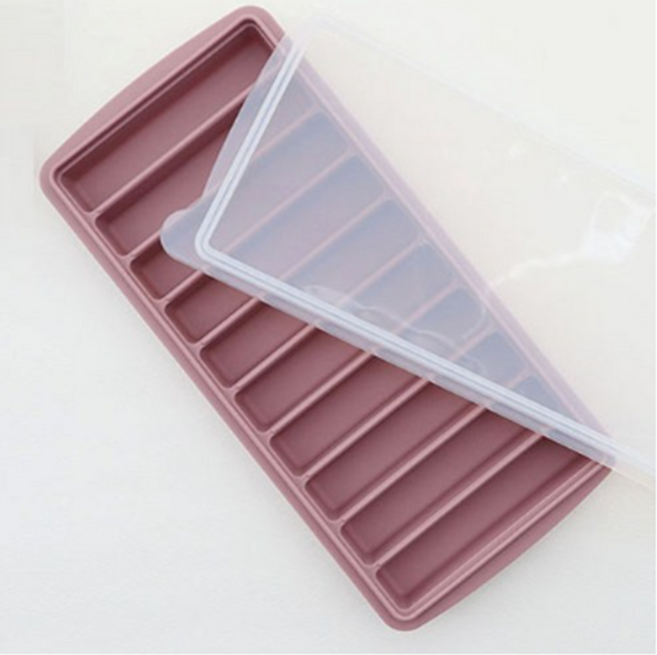 파스텔톤 실리콘 스틱 얼음틀 10구 2p, 다크핑크