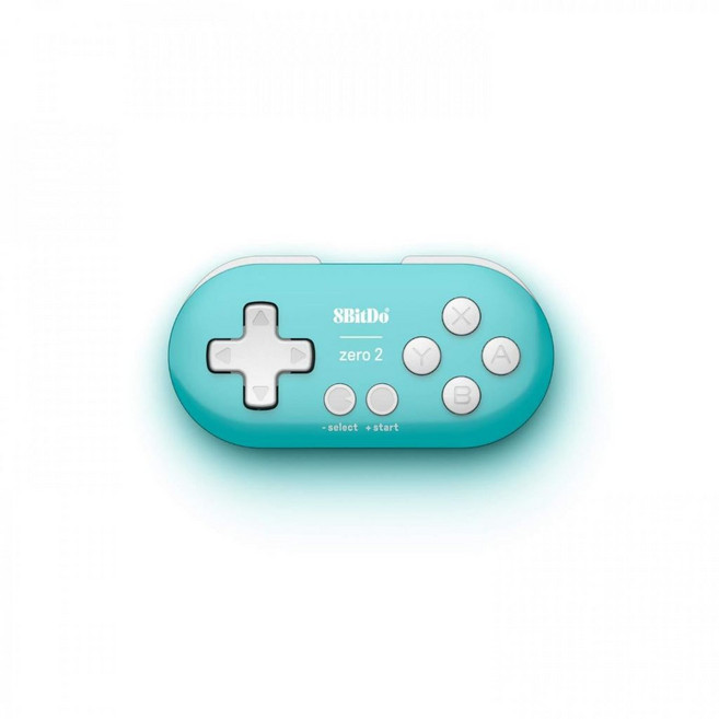 8BitDo Zero 2 迷你無線藍芽控制器 適用於 Switch PC 安卓, 藍綠色, 1個