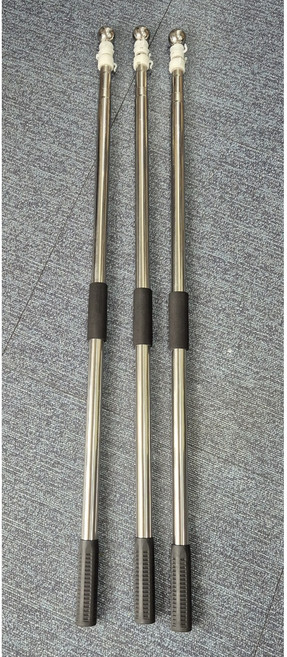 우승상사 대형깃대(응원깃대 노조깃대 4m깃대 4단깃대 야구 축구응원깃대 조립식깃대 스텐깃대), 실버, 1개