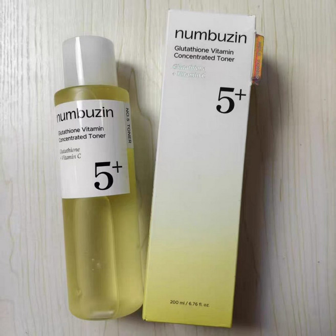 numbuzin 5+ 維他命密集柔膚水, 1個, No.5提亮暗沉／彈力補充 200ml