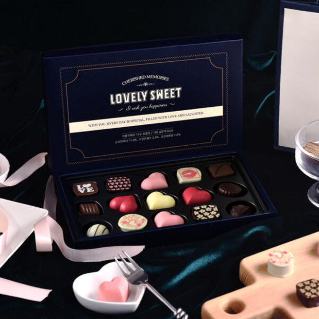 아트박스/상상앤드 발렌타인데이 수제 초콜릿 선물 세트_러블리데이15구, 본품