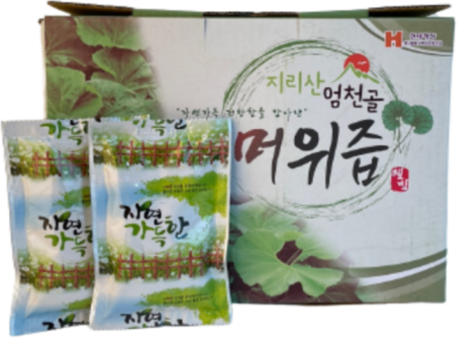 머위즙 지리산 머위뿌리 국내산 청정지역 100% 자연산 진액 120ml, 50개