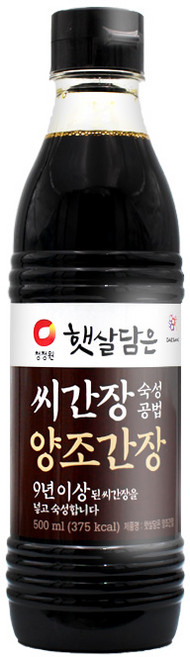 청정원 햇살담은 씨간장 양조간장, 500ml, 10개