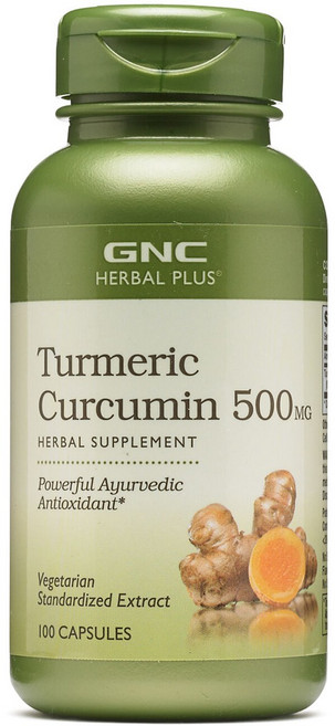 지앤씨 GNC 허벌플러스 튜메릭 커큐민 500mg 100캡슐 GNC Herbal Plus Turmeric Curcumin 500mg 100 capsules, 100정, 1개