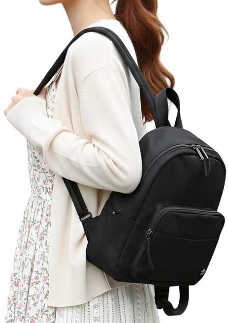 듀엘라 나일론 미니 백팩 여성 여행용 나일론 방수 가벼운 데일리 여자 경량 배낭