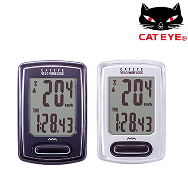 캣아이 VT-230W 와이드스크린 명품 자전거 무선속도계, 화이트, 1개