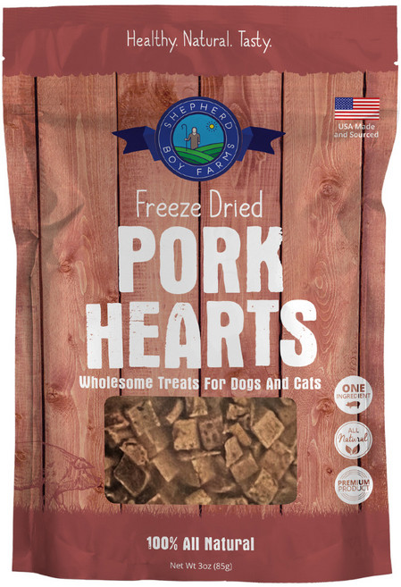 셰퍼드보이팜즈 포크 하트(돼지 심장) 동결건조 간식, 1개, 85g, 돼지 심장