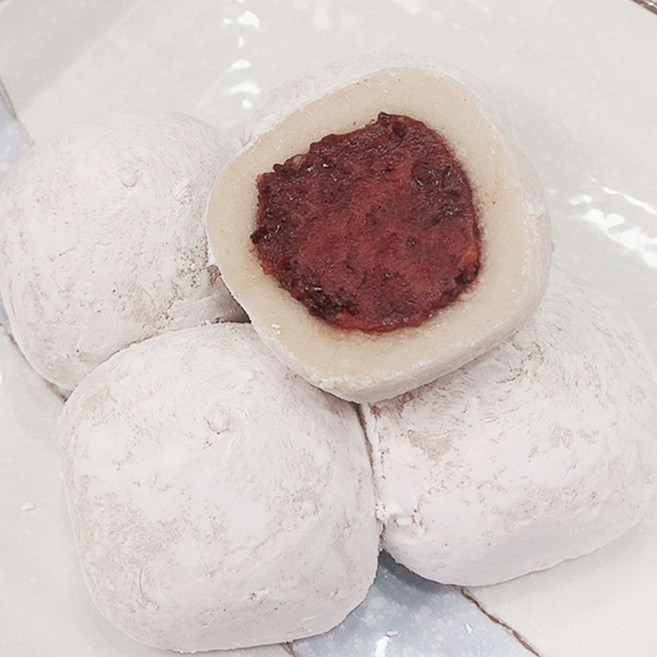 굳지않는 찹쌀떡 국내산현미찹쌀떡 선물떡 건강식현미 저당떡 전통 찹쌀떡, 60g, 30개