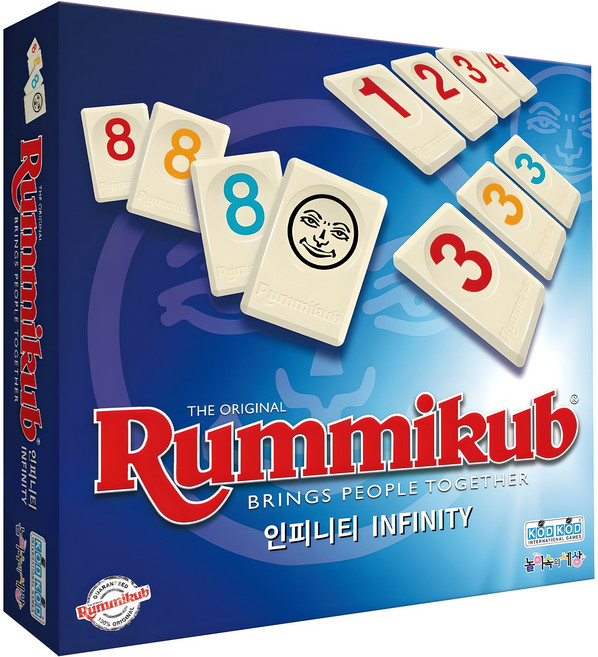 코리아보드게임즈 루미큐브 인피니티 보드게임, 혼합색상, 1개